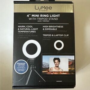 LuMee Studio Mini Ring Light with Tripod - Black
